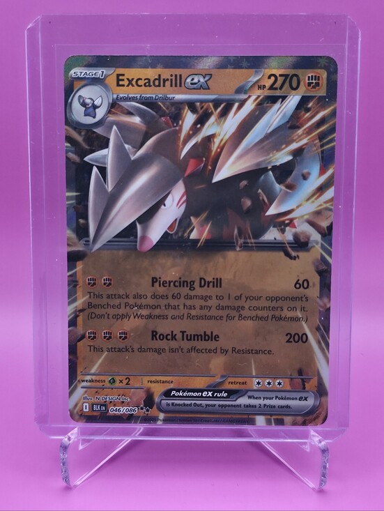Pokemon Other - Pokémon TCG - Excadrill ex - Black Bolt - Double Rare - 046/086